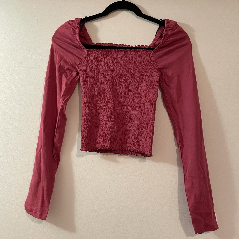 Pink crop top